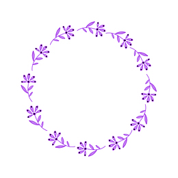 手绘简易圆环装饰