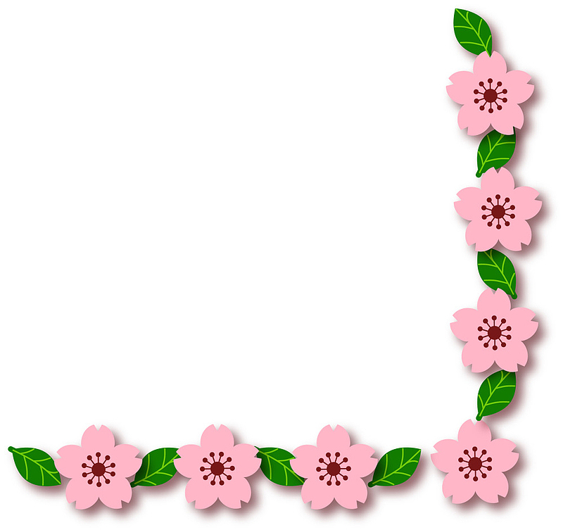 粉色春季桃花框架