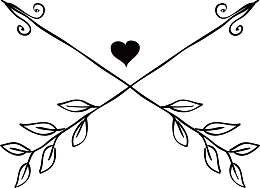 矢量图爱心小树苗