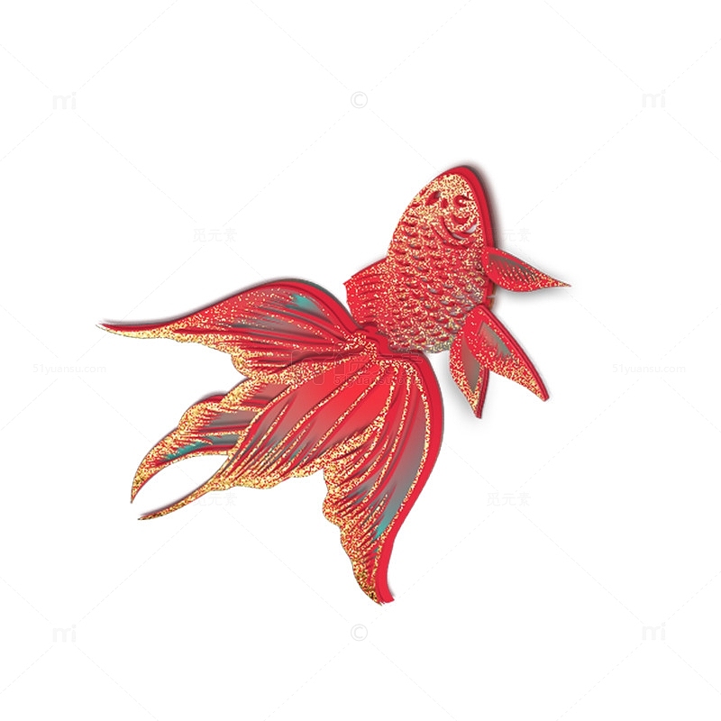 红鲤鱼素材图案