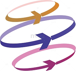 旋转的拉伸方向箭头