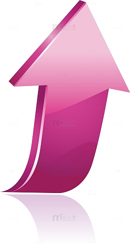 向上的拉伸方向箭头