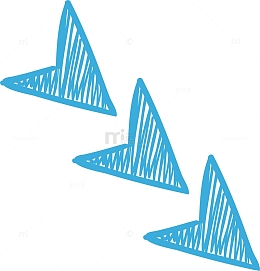 卡通的拉伸方向箭头