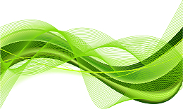 杂乱交错绿色弧线