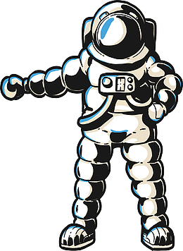 宇宙太空航天宇航员矢量素材