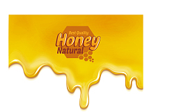 金黄色流淌的蜂蜜