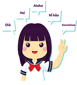 会多国语言的女孩