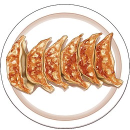 金黄色日常点心煎饺