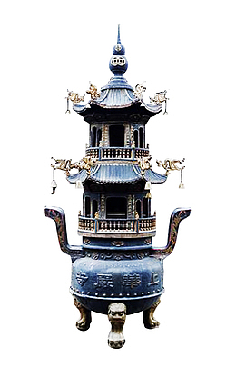 山西旅游文化拍摄宣传庙宇香炉免