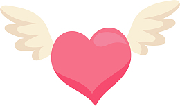 情人节有翅膀的爱心