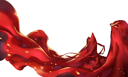 红色丝带年会素材