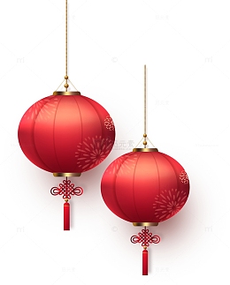 新年，春节，灯笼，立体，贺卡