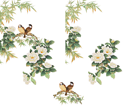 工笔画免扣素材4