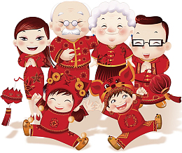 喜气洋洋过大年正月团员年