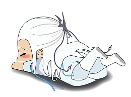 哎呀，我不小心摔倒啦