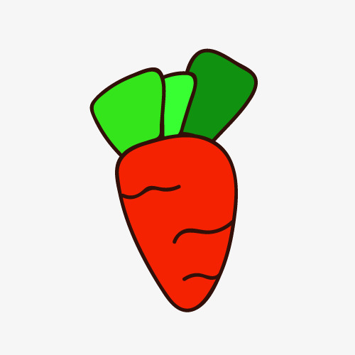 卡通胡萝卜插画装饰