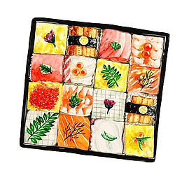 美食手绘插画