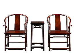 红木家具，圈椅，三件套，中国风