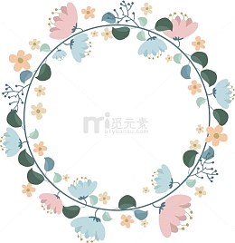 花环 小清新 春天