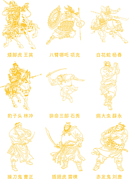 水浒108将王英项充杨春林冲