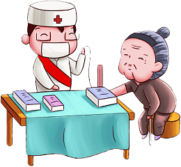 手绘志愿者活动