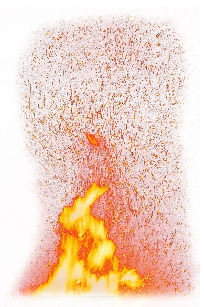 带火星子的抠图