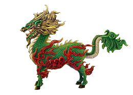 霸气麒麟免抠素材