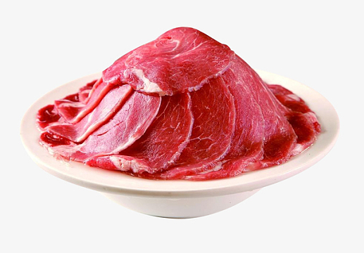实物一盘牛肉火锅配菜肥牛