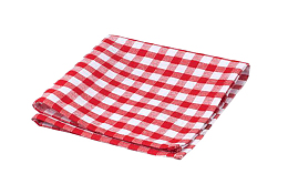 红格子餐巾方巾桌布文艺小清新