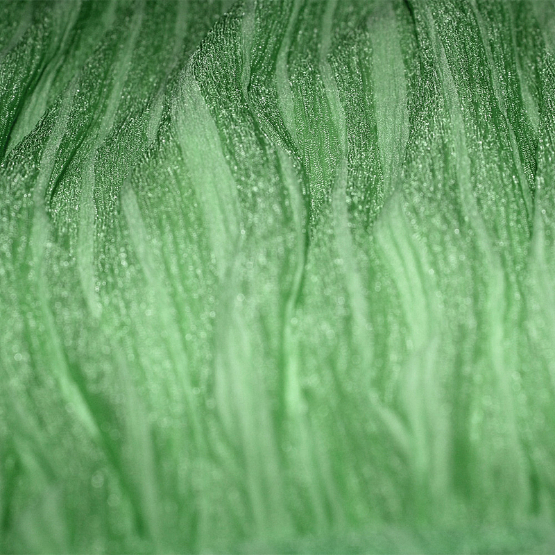 春意暗调绿色丝绸素材