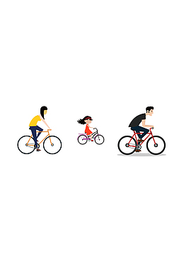 初春春游一家人