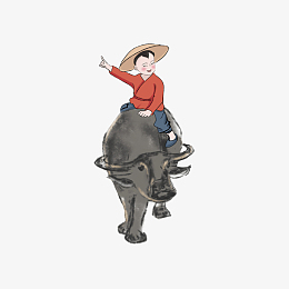 骑牛牧童遥指杏花村