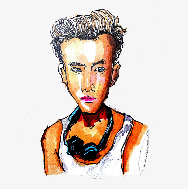 手绘,马克笔,男,人物素材免费下载_觅元素