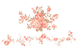 小清新粉丝花朵枝条