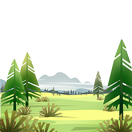 绿色的山林背景