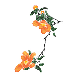 清新小花卡通插画19