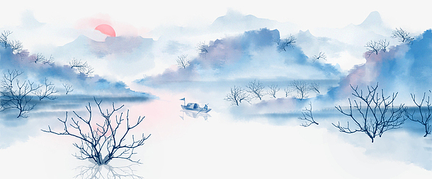 中国风河素材_中国风河图片元素-觅元素