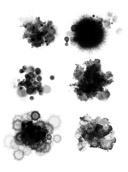 中国风手绘水墨风景山水徽派建筑 12