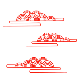 中国风手绘水墨风景山水徽派建筑 26