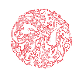 中国风手绘水墨风景山水徽派建筑34