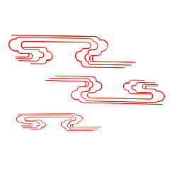 中国风手绘水墨风景山水徽派建筑46