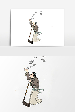 淡彩颜色清明时节扫墓