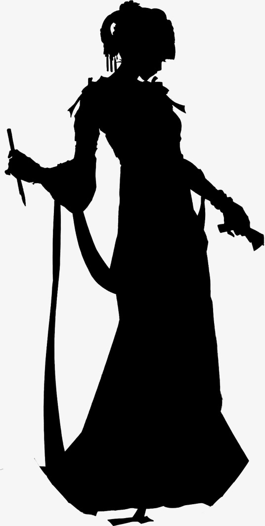 剪影 女 古典