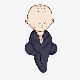 pngpng手绘小和尚pngpng小和尚卡通佛像aipngpng手绘简笔画打坐的小