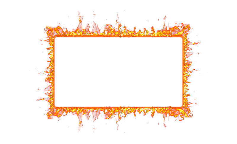 火焰矩形边框