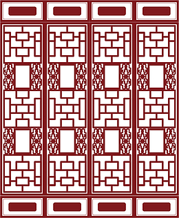 仿古镂空木门