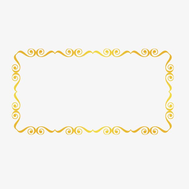 唯美金色边框素材素材免费下载_觅元素
