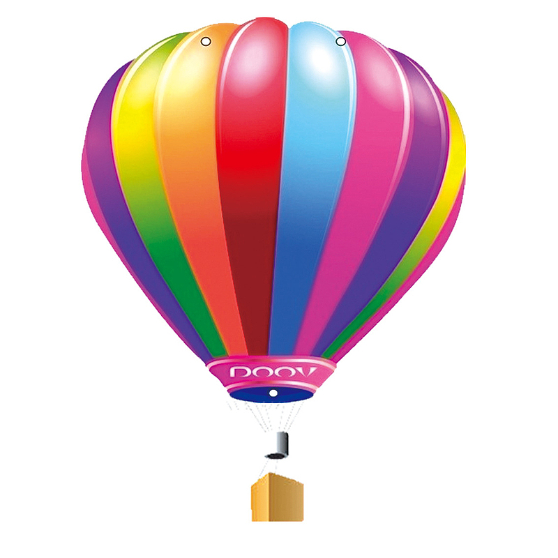 彩色热气球元素