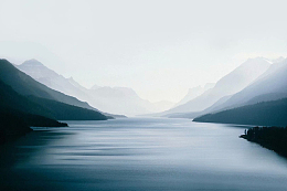 水墨古风山水画