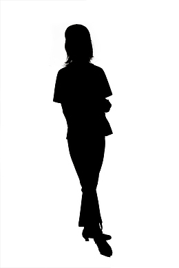女人 描边 黑色 动态 透明 免抠图